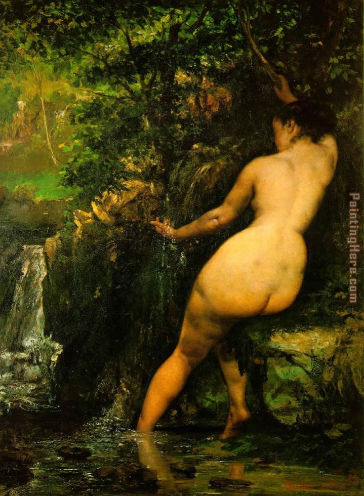 The Source 1 painting - Gustave Courbet The Source 1 art painting